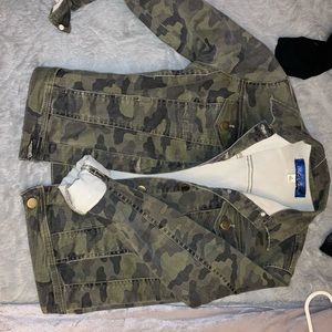 Camo jean jacket
